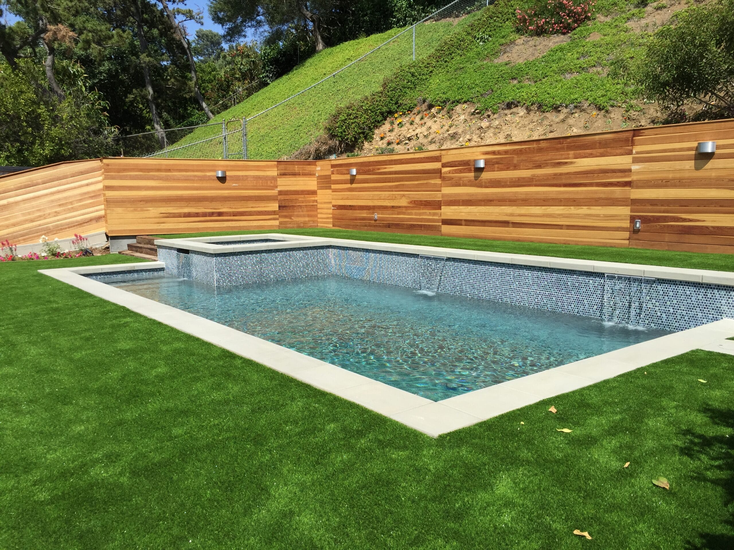 artificial grass pool