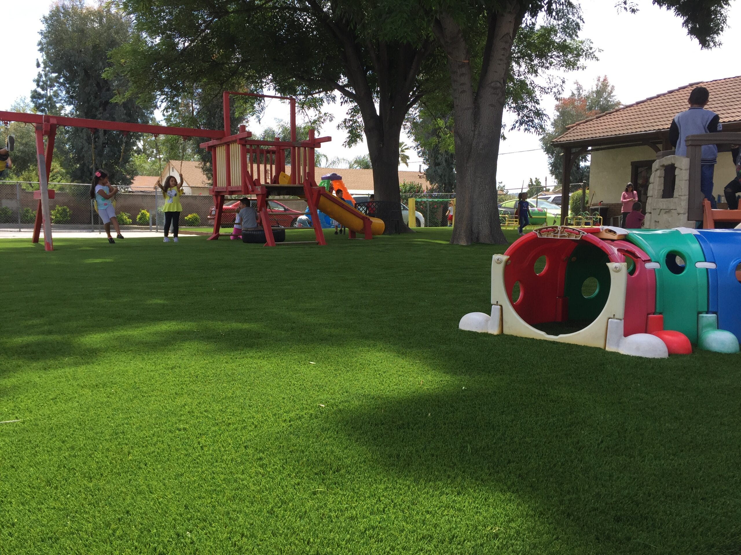 artificial grass for playgrounds