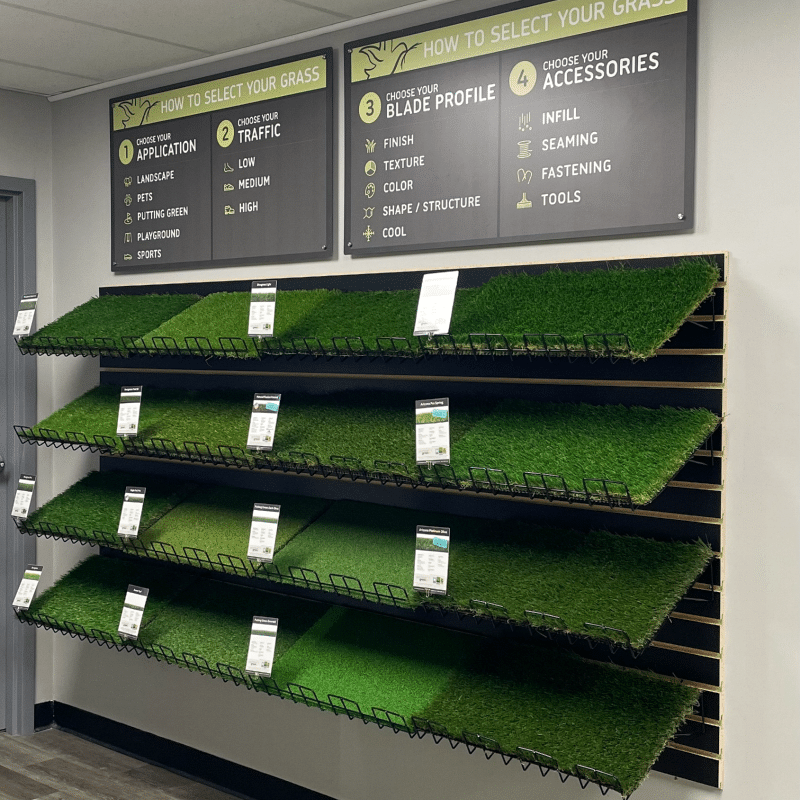 Purchase Green Artificial Grass - Nashville Showroom