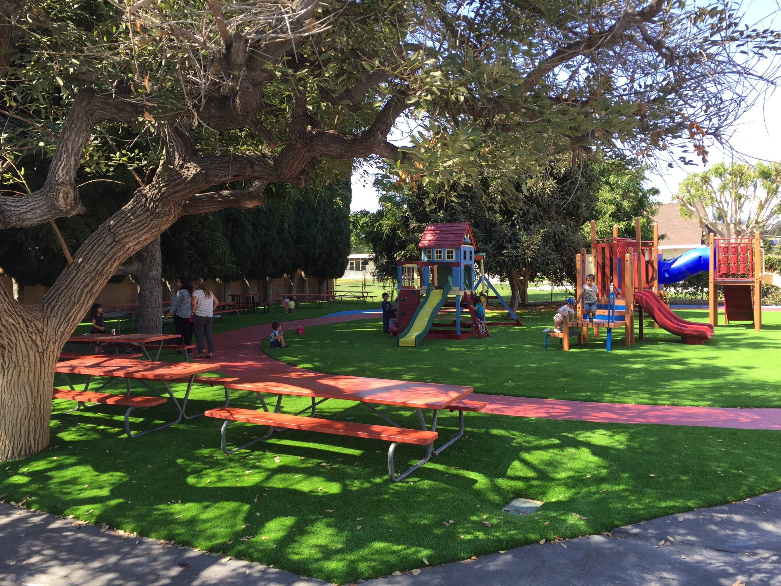 synthetic turf playground