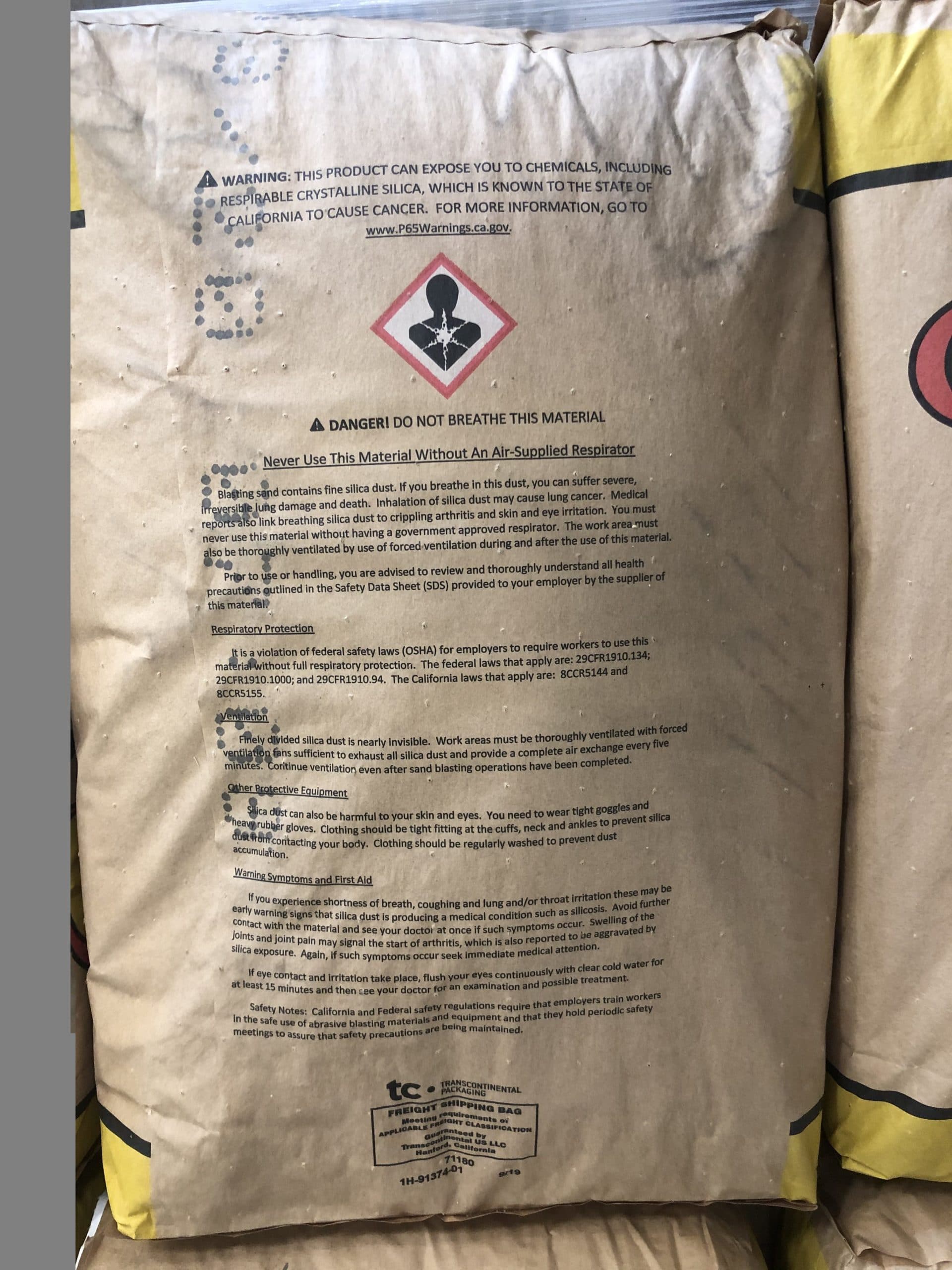 Silica Sand Proposition 65