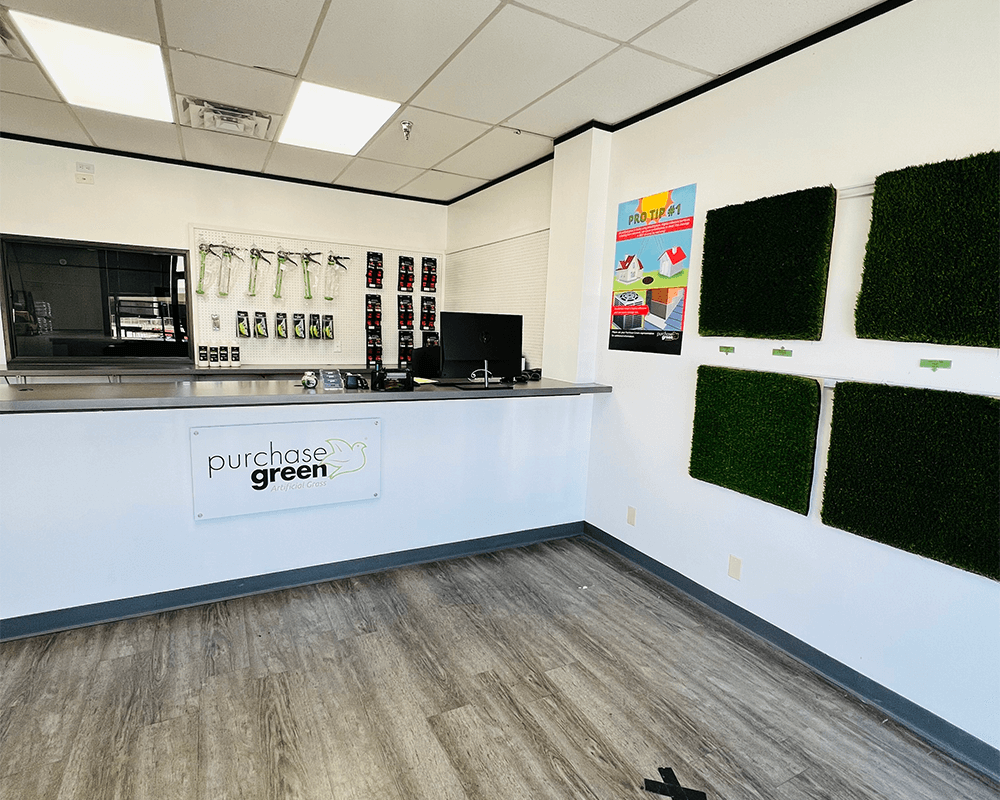 Purchase Green Artificial Grass of San Antonio Showroom