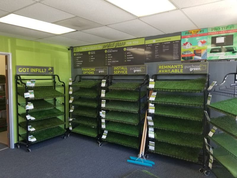 Purchase Green Artificial Grass San Diego Showroom