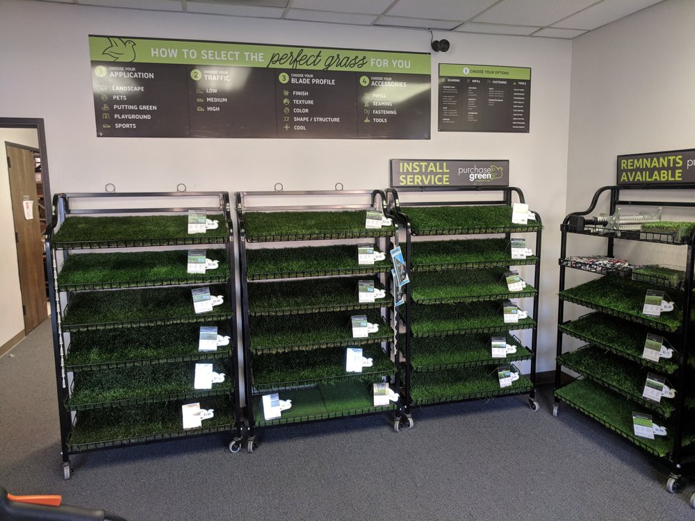 Purchase Green Artificial Grass of San Jose Showroom